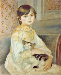 Julie Manet avec un chat, 1887